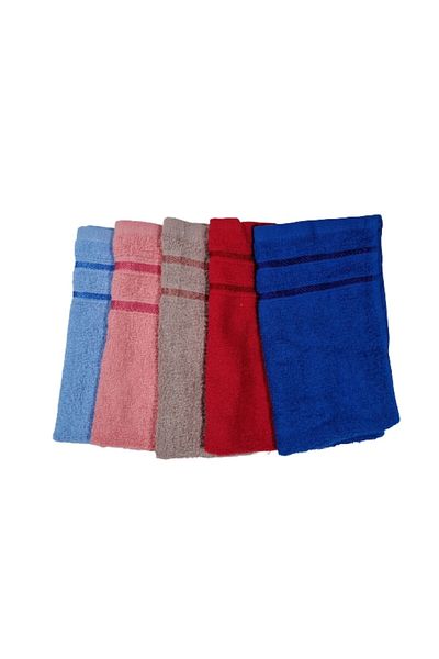 OEM Set 5 Hand Towels, Multicolor, 28x48 cm, 100% Cotton, 400 gr/sqm