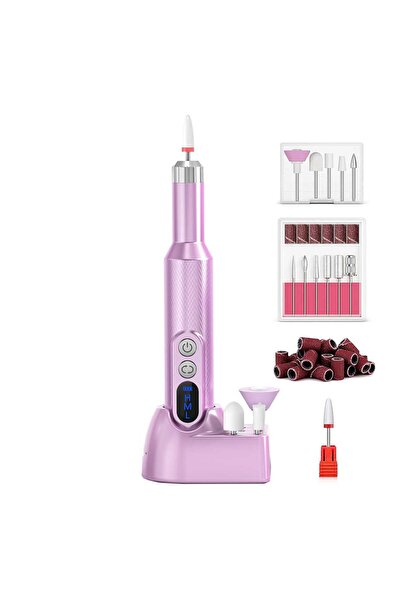 Elindor επαγγελματικό τρυπάνι νυχιών, 20.000 RPM, ασύρματο, 11 κεφαλές, 30 λω...