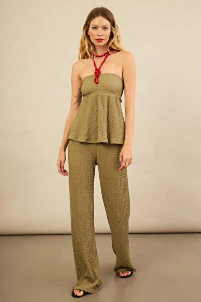 Cool & Sexy Γυναικείο σετ με πάνω μέρος με φούσκα FLU337