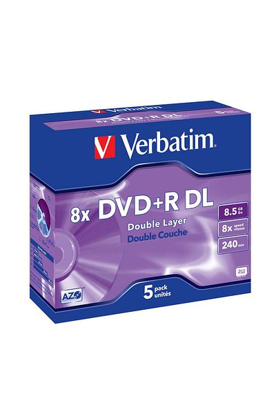 Verbatim DVD+R Double Layer 8X 8.5GB, 43541