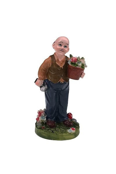 OEM Decoratiune din rasina, Bunic, 6x13cm, Multicolor