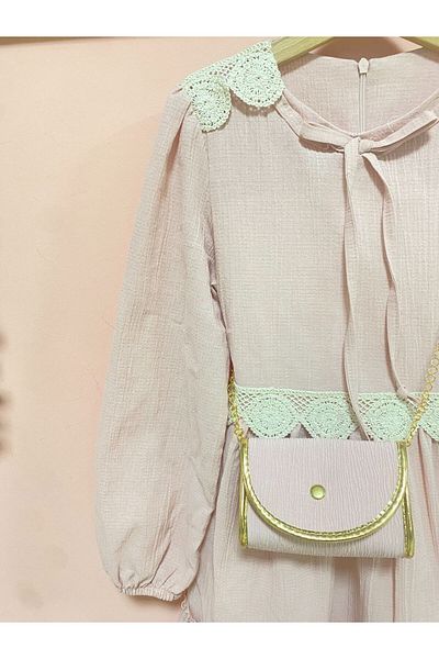 Cherrys Bebek Crinkle Dress with Bag