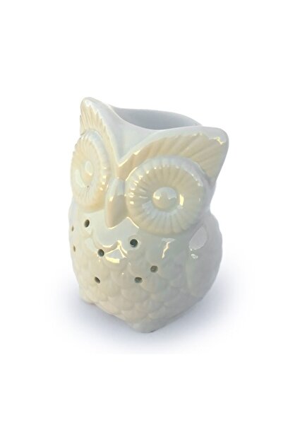 OEM Suport de lumânare din ceramică în formă de bufniță, aromaterapie, 10 cm