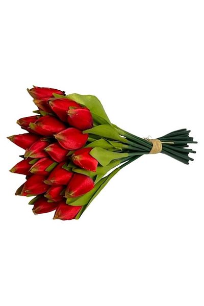 OEM Artificial Tulip Bouquet, 36x15 cm, Red