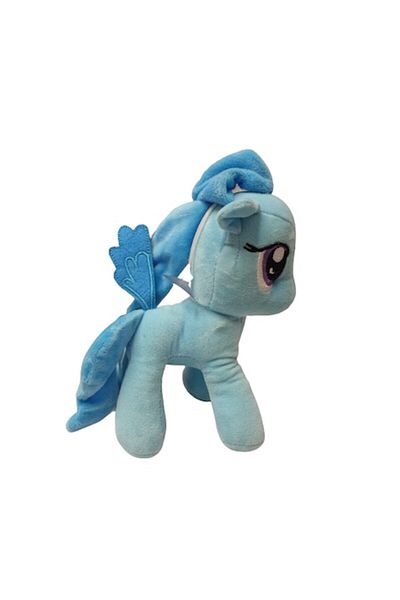 OEM Plush Toy Unicorn with Suction Cup 23 cm, Blue