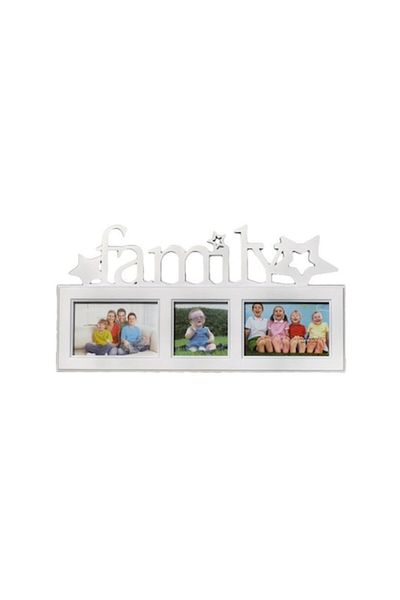 OEM Family Collage Frame - Holds 3 Photos, Wall Decoration, 48x25cm