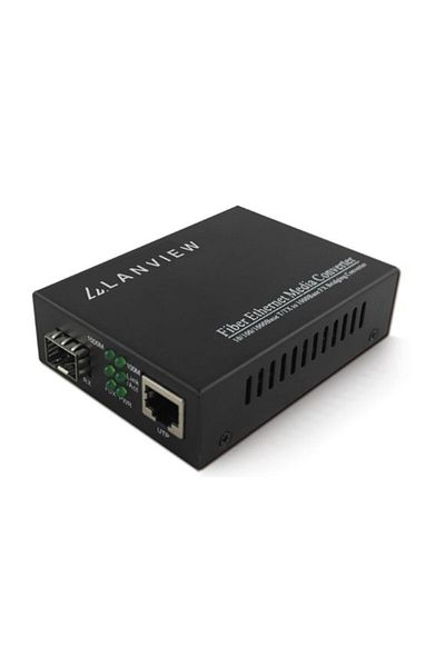 Lanview Convertor media 10/100/1000Base-T RJ45 la 1000Base-X SFP 80 km, LVN-MED-SFP-1000BASE-X