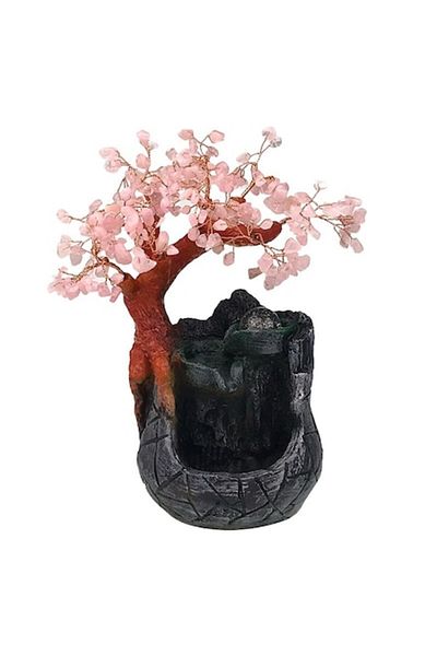 OEM Resin decorative tree, 20x28 cm, pink-multicolor