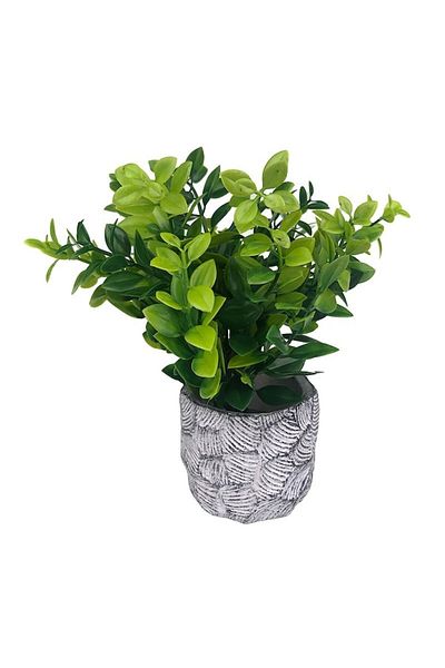 OEM Ghiveci ceramic cu flori din plastic, M3, 13x19 cm