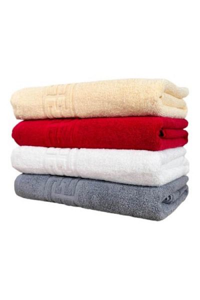 OEM Set 4 prosoape de baie, Bumbac, Bordura Greceasca, 500g/m², 70x140cm, Multicolor, M2