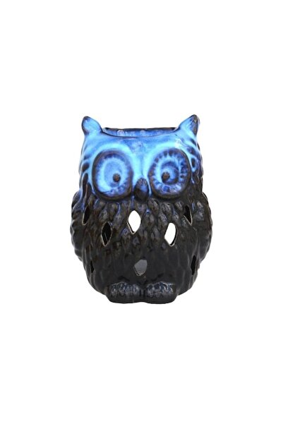 OEM Suport lumânare ceramică cu formă de bufniță, vas pentru aromaterapie, 10...