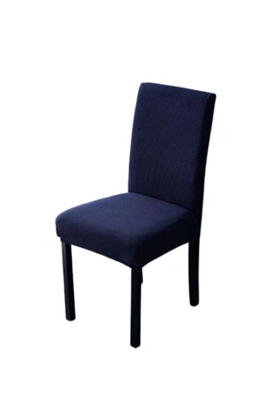 OEM Chair Cover, Sonia-Home, Grofat and Velvet Material, Uni, Navy Blue