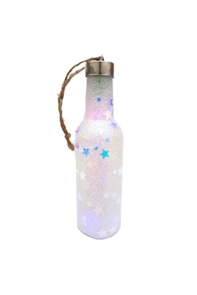 OEM Set 12 bucăți sticlă de plastic cu LED și baterie, 16cm, M2