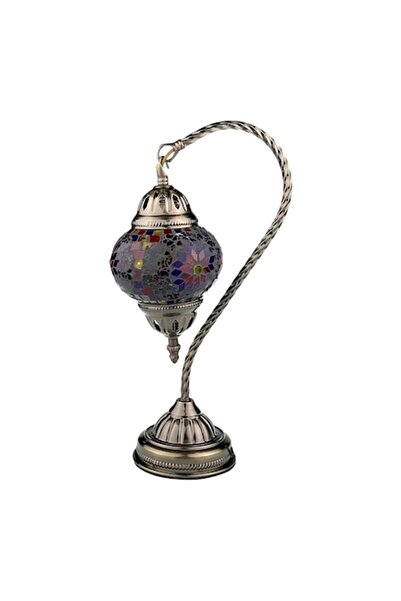 OEM Lampă metalică cu mozaic, stil oriental, 18x38 cm, multicoloră, M2
