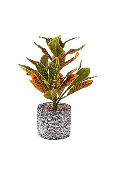 OEM Ghiveci ceramic cu plantă decorativă din plastic, 15x28 cm, multicolor, M3