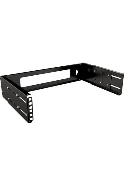 Lanview 19" 2U Regulowany Stelaż Ścienny Otwarty - Czarny, RAR200BL