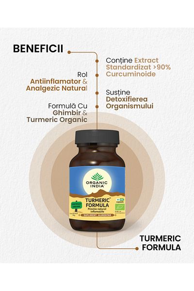 Organic India Turmeric Formula | Prevents Inflammation 60 Caps