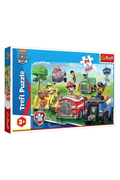 divendi-ro Puzzle pentru copii cu Patrula Cățelușilor și vehicule, 60x40cm