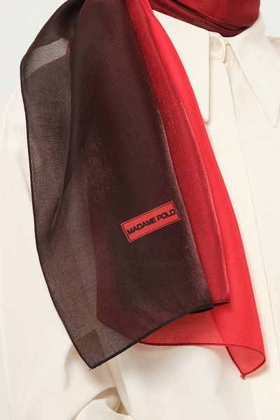 Madame Polo Amber Gradient Shawl Multicolored Wrinkle-Free Fabric