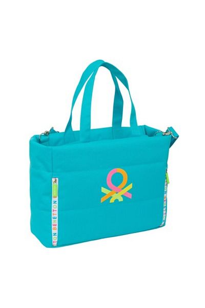 Benetton Husă pentru laptop, albastru de vară, 40 x 31 x 17 cm