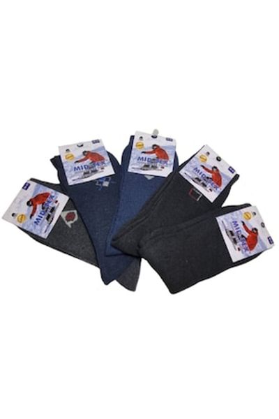 OEM Set 5 perechi de șosete din fleece pentru bărbați, multicolore, mărimea 39-42