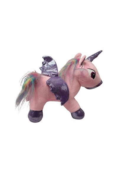 OEM Plush Toy Unicorn with Suction Cup 23 cm, Pink Rainbow