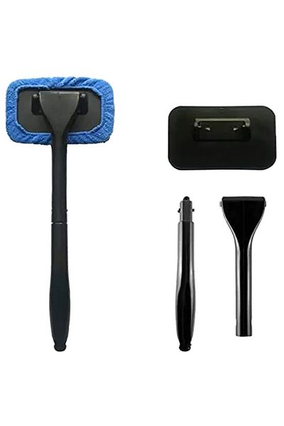 Aptel Window wiper, microfiber, blue, 34×12.5 cm