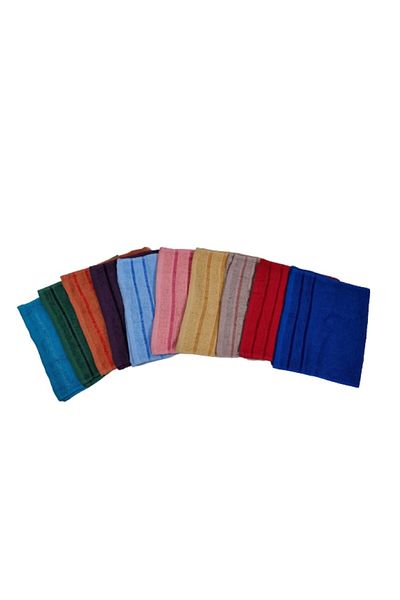 OEM Set 10 Hand Towels, Multicolor, 28 x 48 cm, 100% Cotton, 400 g/m²
