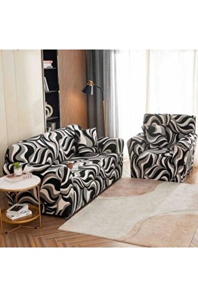 JOJO HOME Husă elastică pentru canapea, Jojo Home, imprimeu abstract, M1, M-2...