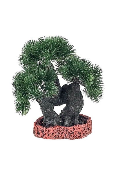 OEM Bonsai made of plastic on ceramic support, 20x22 cm, multicolor, M2