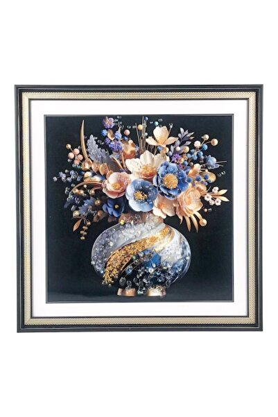 OEM Tablou din plastic cu imagini imprimate cu pietricele, 44x44 cm, multicol...