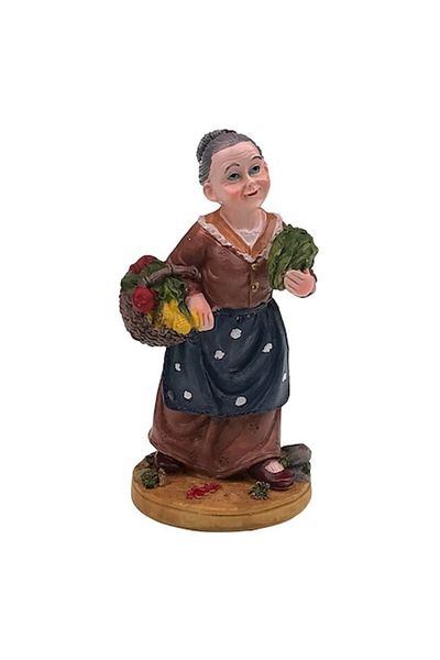 OEM Decoratiune din rasina, Bunica, 6x13cm, Multicolor