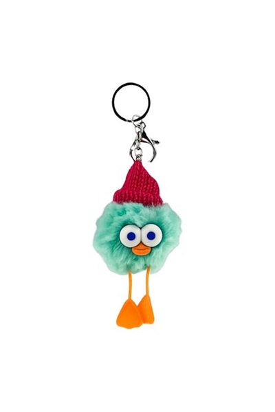 OEM Fabric Owl Keychain, 6x12 cm, Green