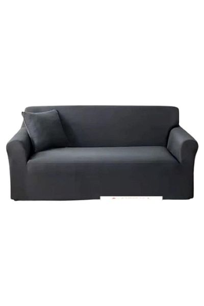JOJO HOME Elastic Sofa Cover, Jojo Home, Uni, L-3 Seats, 180x230cm, Dark Gray