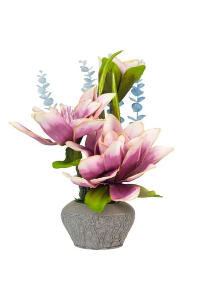 OEM Floare artificială în ghiveci, PVC/ceramică 45x16x15 cm multicoloră M3