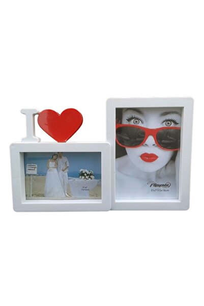 OEM Photo frame for 2 pictures 'I love you', 15x10cm