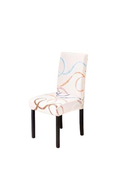 OEM Set 6 huse de scaun, poliester cu elastan, multicolor abstract