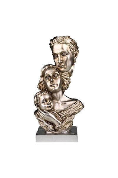 OEM Statuetă din rășină reprezentând o familie: mamă, tată, copil