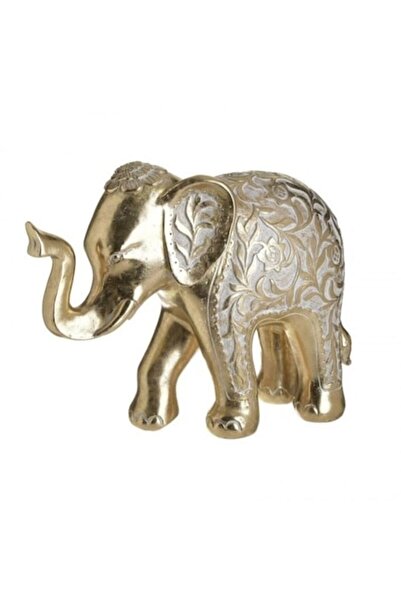 inart Decoratiune Elefant Golden din Rasina, 24x20cm