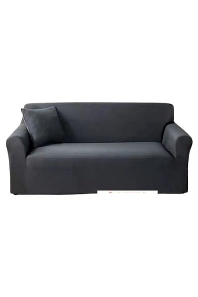 JOJO HOME Elastic Sofa Cover, Jojo Home, Uni, L-3 Seats, 180x230cm, Dark Gray