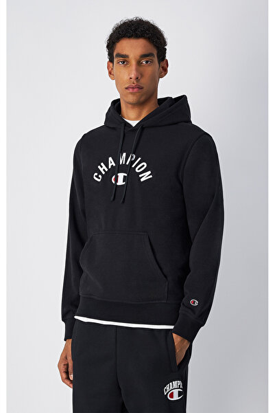 Champion Icons Hooded Sweatshirt Siyah Erkek Sweatshirt -220796-KK001