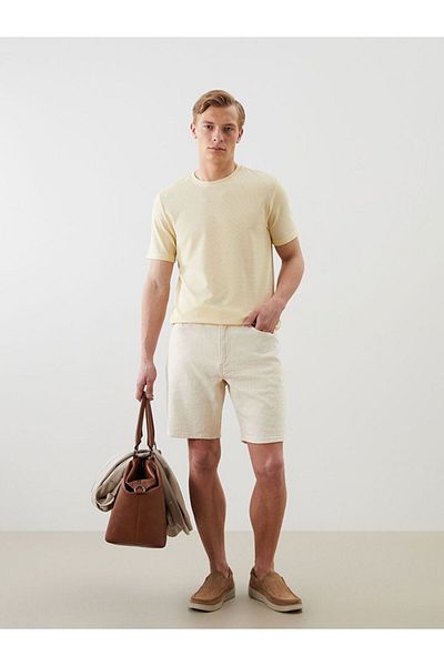 LC Waikiki Lcwaikiki classic crew neck short sleeve men's textured t-shirt