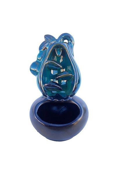 OEM Lumânare ceramică în formă de pară cu suport pentru con parfumat, 11x18cm