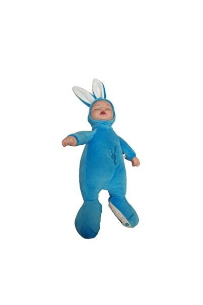 OEM Jucărie de pluș iepure, 23 cm, albastru