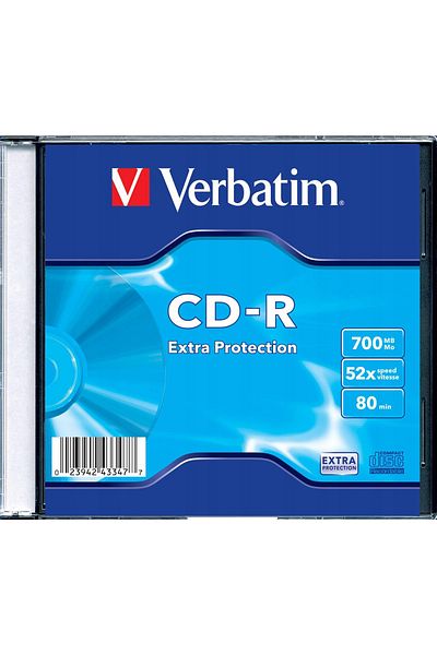 Verbatim CD-R 700MB 52X SINGLE SC, 43347