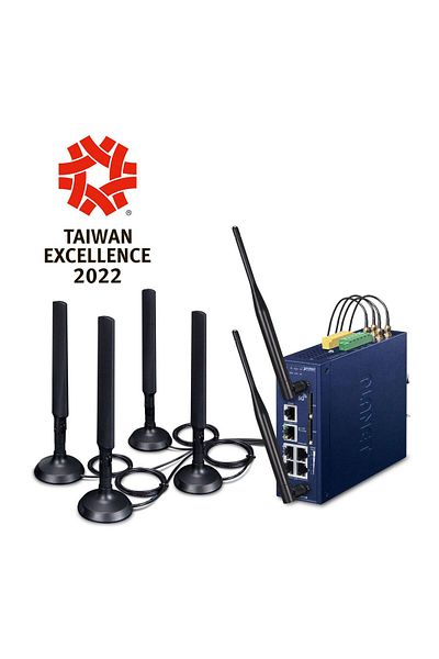 3kplanet Gateway wireless Planet Industrial 5G NR cu 5 porturi Gigabit Ethernet,