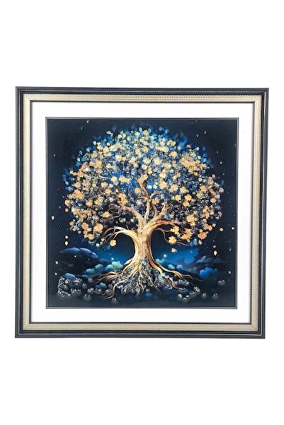 OEM Plastic Picture Frame with Printed Stones, 44x44 cm, Multicolor