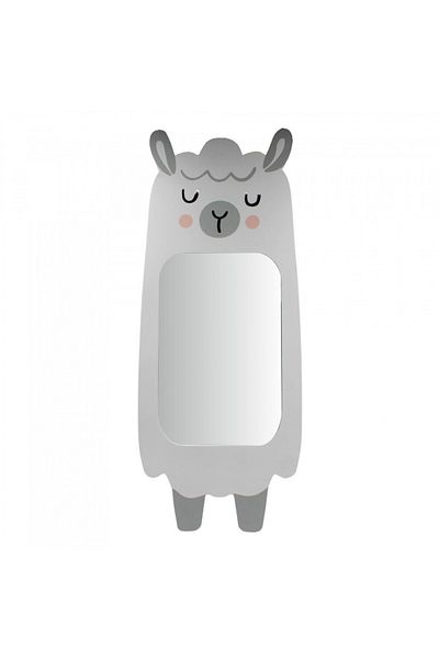 Gift Design Alpaca animal shaped mirror 58x26cm