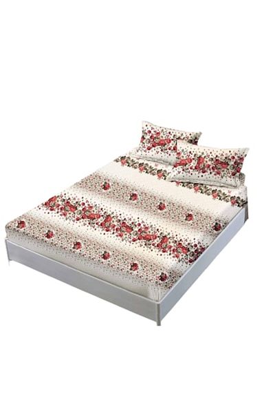 OEM Bed Sheet and Pillowcase Set, Finet, 3 Pieces, Single Person, Floral Print, 140x200cm, Multicolor