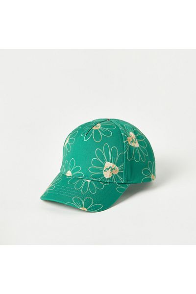 Juniors KSA National Day Print Cap with Bow and Velcro Strap Closure